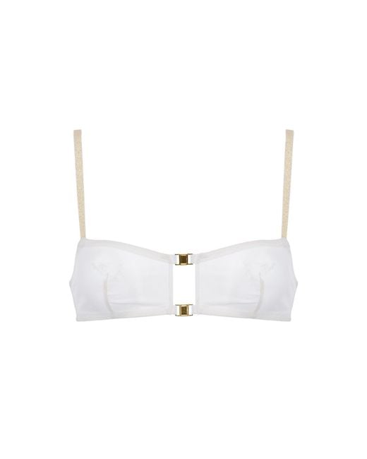 SAETA Paris White Neutrals Silk Wireless Bra