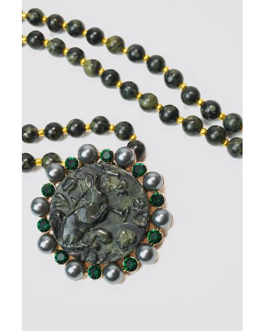 Natalia Petruch Metallic Mystic Rabbit Necklace