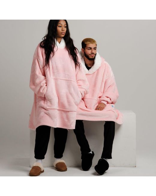 Ony Pink Furlined Hoodie Blanket for men