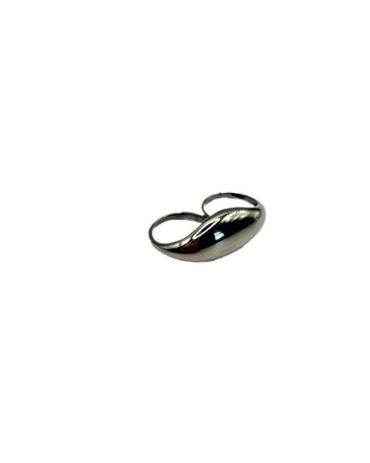 Babaloo Black Double Finger Statement Ring