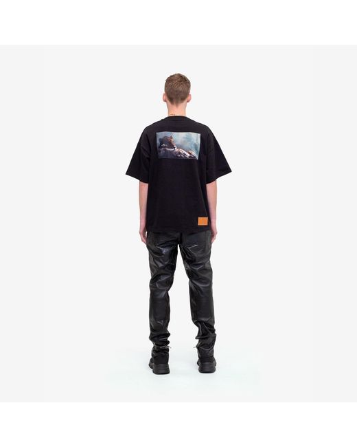 PLACE OF ELMS Black Baby Jaguar T-Shirt for men