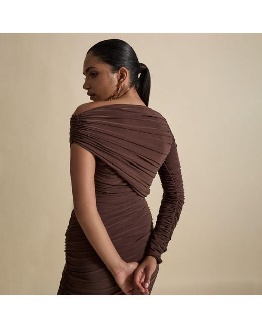 Celestine & Mae Brown Lanaria Maxi Dress