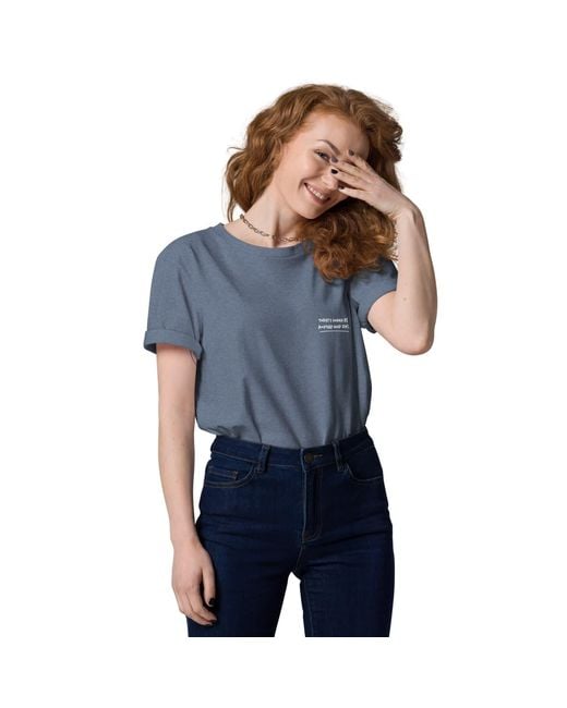 Anchor and Crew Blue Heather Snake Another Good Day Organic Cotton T-Shirt
