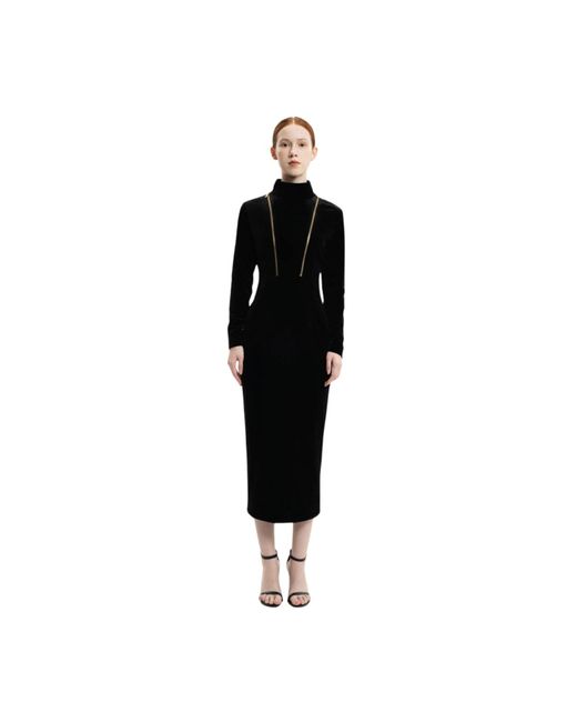 Iellele Blue Velvet Dress