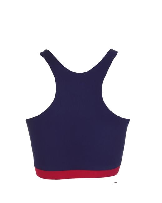 Lula-Ru Blue Charlotte Swim And Gym Top