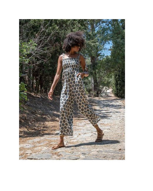 ELOI Metallic Hedley Geometric Jumpsuit