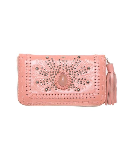 Jodi Lee Pink Monterey Peacock Wallet