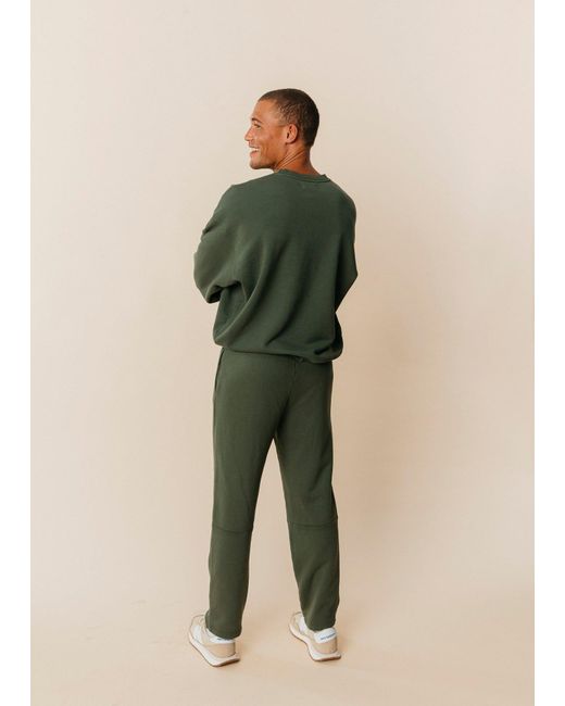 Ocio Leisurewear Green Oversized Crewneck for men