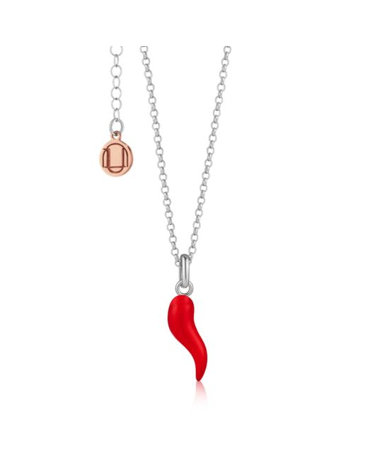 Unaloe Red And Enamel Cornicello Necklace – Italian Handmade Good Luck Charm
