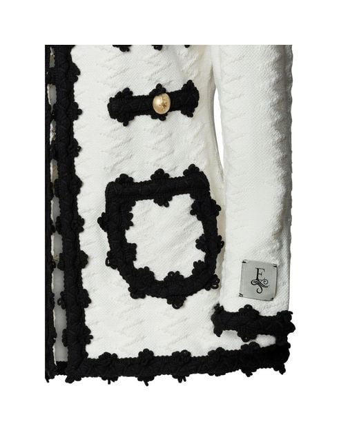 The Extreme Collection Black Monochrome Structured Knit Jacket