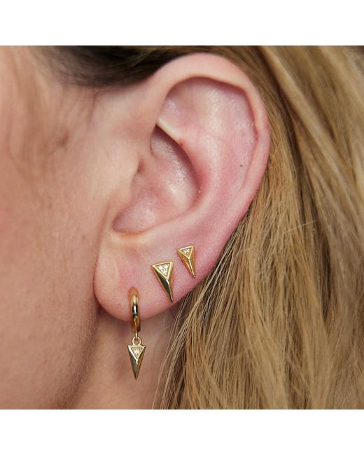 Scream Pretty Metallic Rebel Charm Hoop Earrings