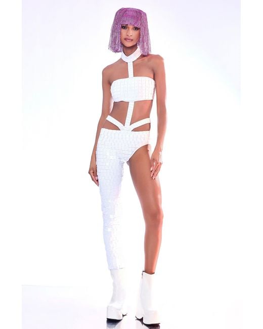 Harmonia Ny White Kinesthetic Catsuit By Dani Watanabe