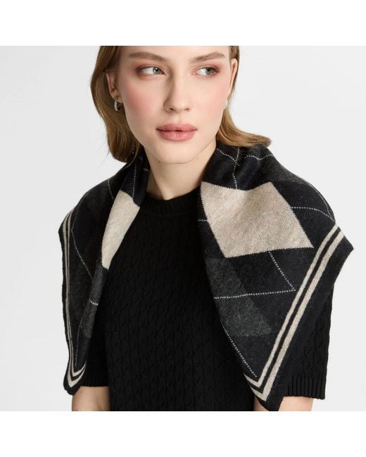 Mohair&Angora Black Mohair Foulard Troia