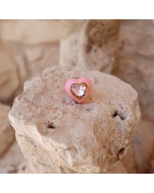 Smilla Brav White Enamel Ring Misha