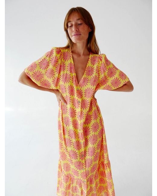 Mind Traveler Orange Mica Dress