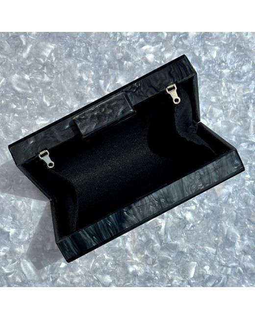 CLOSET REHAB Multicolor Acrylic Party Box Purse In Pewter