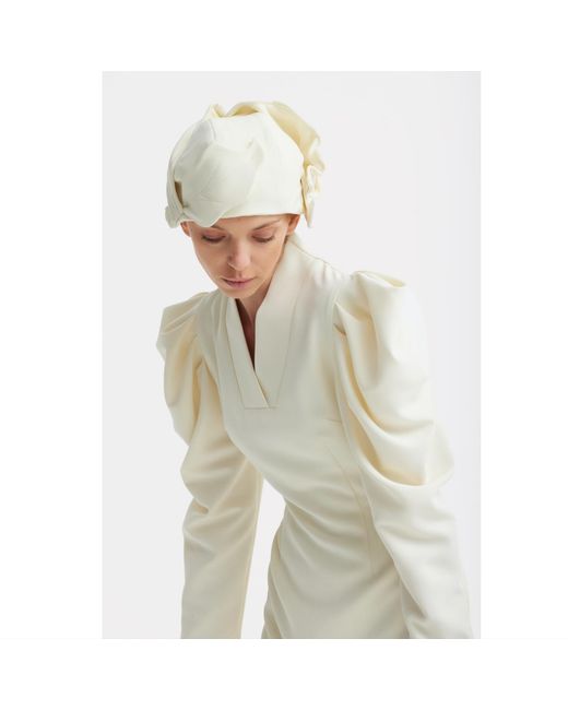 Julia Allert White Neutrals Headpiece – Evening Mini Hat Style