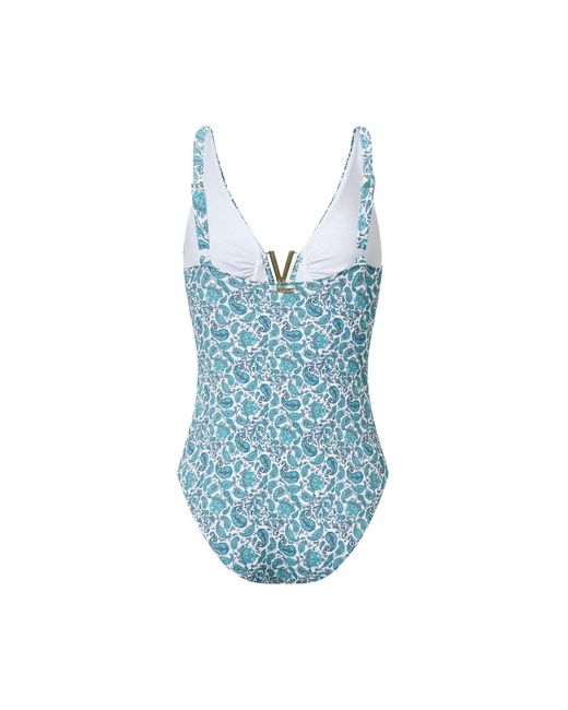 Aqva Swimwear Blue Print Aiguablava One-Piece Swimsuit