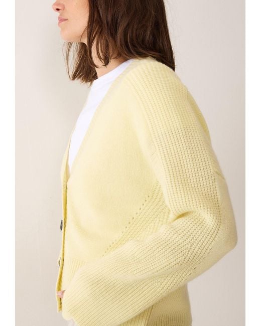 Loop Cashmere Yellow Cashmere Lofty Cardigan
