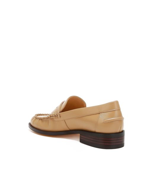 Rag & Co Natural Neutrals Plavia Genuine Leather Loafers