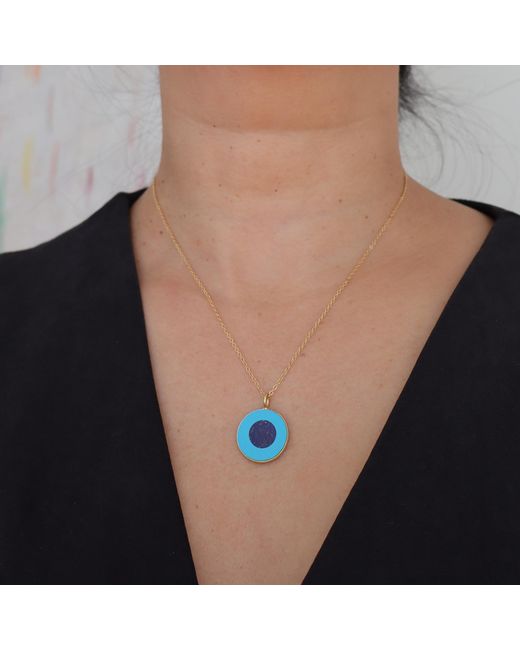 Hye Jane Jewelry Blue Vera Evil Eye Necklace