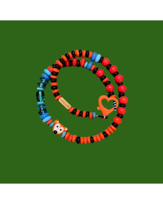 Desert Lobby Red Foxy – Playful & Glass Necklace With Handmade Murano Fox Charm
