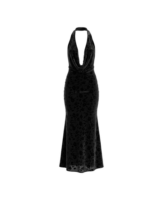 Alia Studio Black Moon Devore Velvet Maxi