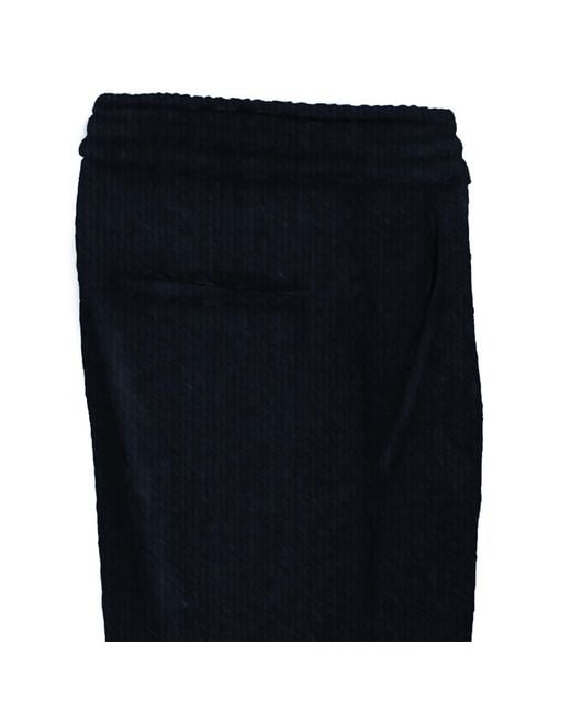 DAVID WEJ Blue Washington Drawstring Corduroy Trouser for men
