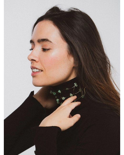 Laine Studio Metallic Choker Verde Light