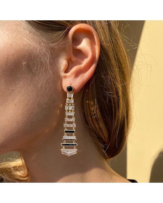 Native Gem Metallic Deco Earrings