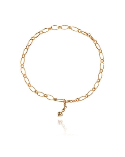 LINYA JEWELLERY Metallic Marsala Chain Necklace