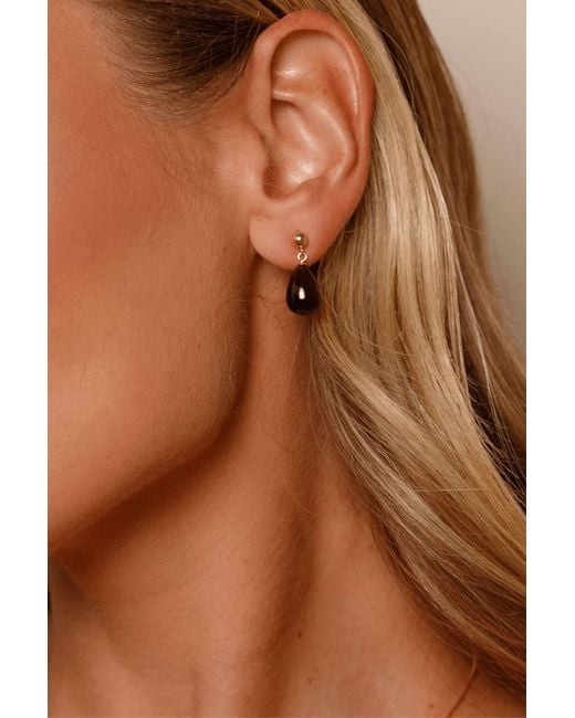 Katy Faye Multicolor January Garnet Earrings
