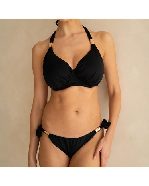 Core Swim Blue Dd+ Halter Bikini Top