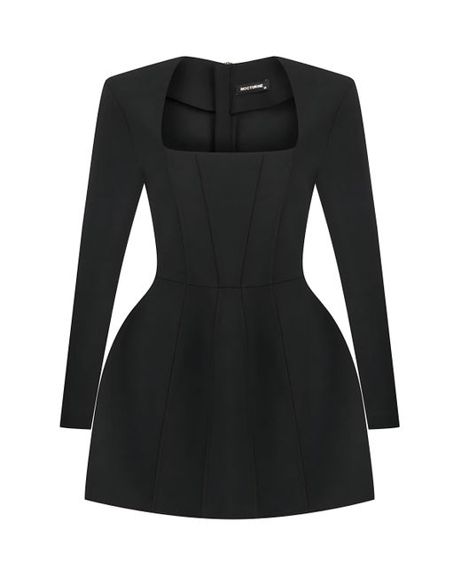 Nocturne Black Corset Design Mini Dress