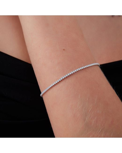 Spero London Metallic Fine Opal Tennis Bracelet