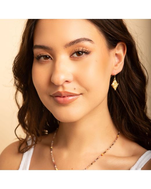 Seven Saints Metallic Libra Vintage-Style Dangle Earrings, Rhodium Plated
