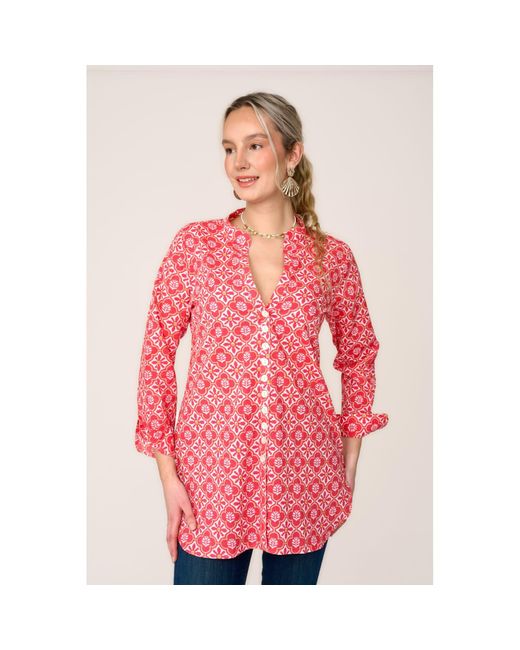 At Last Pink Cotton Louise Shirt