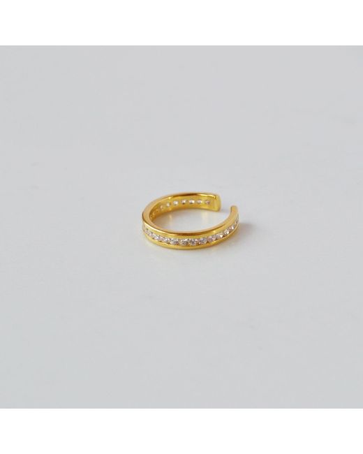 Glamrocks Jewelry Metallic Pavé Ear Cuff
