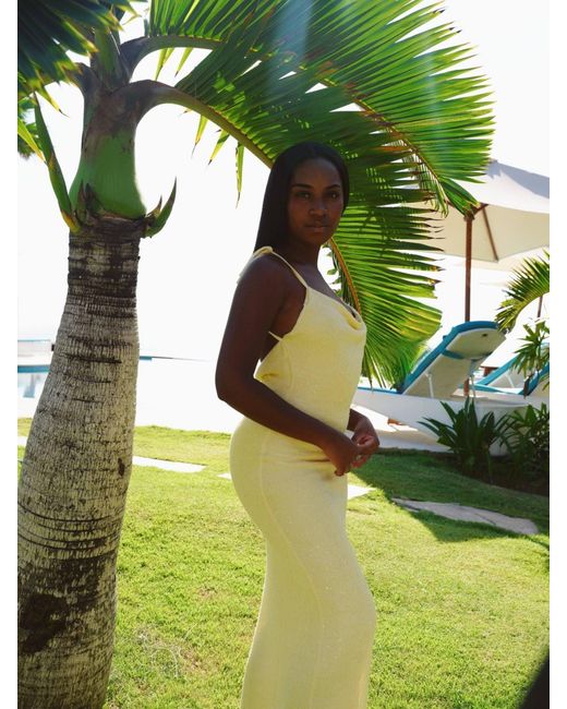 Shooni Yellow Ayla Dress