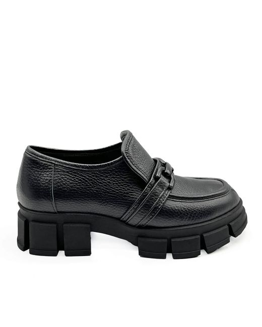 Beautiisoles by Robyn Shreiber Made in Italy Black Raquel Leather Comfortable Oxford For Work Or School