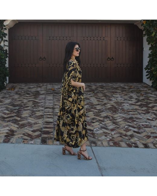 Jennafer Grace Green Voglia Nera Caftan Kaftan Dress