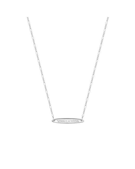 Vanhi Metallic Viva La Vida Bar Chain Necklace