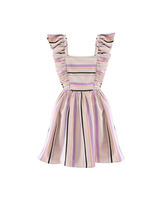 AVENUE No.29 Pink Ruffle Short Dress
