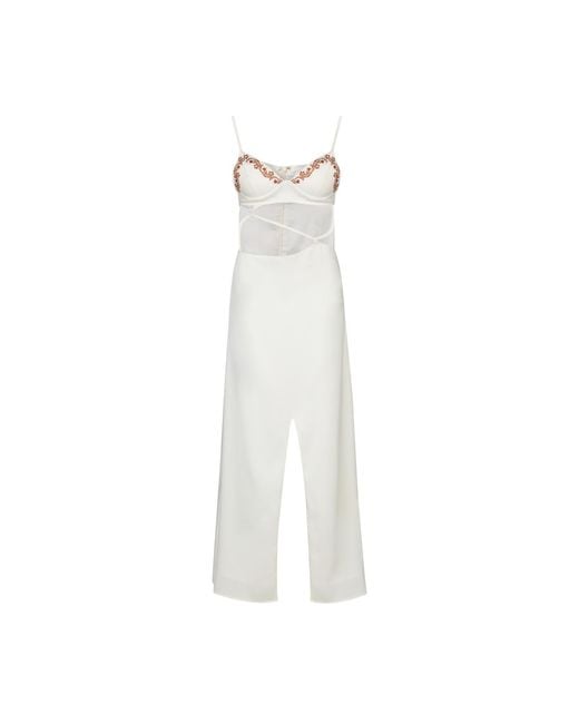 The Gt Atelier White Embroidered Summer Dress