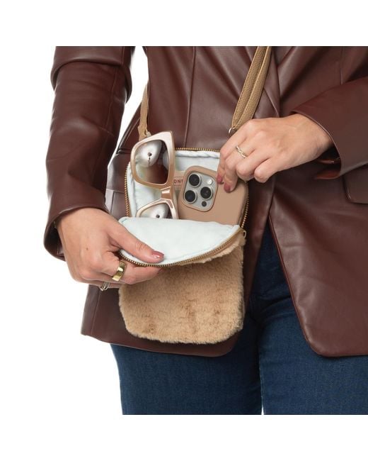 Sidney Byron Natural The Heather Winter Cellphone Crossbody