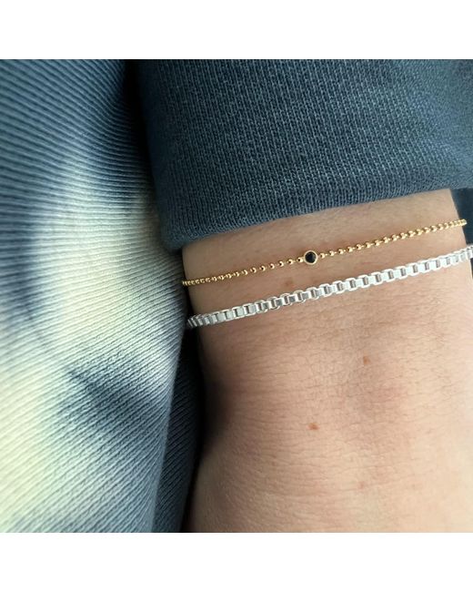 Tory Long Metallic Zodi Diamond Bracelet