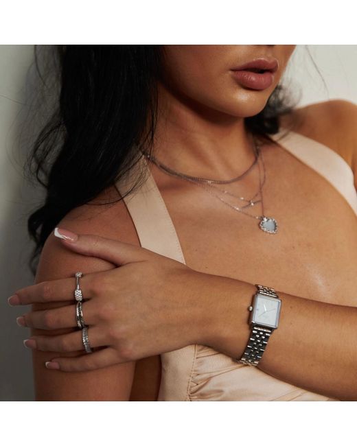 Bermuda Watch Company Metallic Annie Apple Mila Sterling Cz Ring