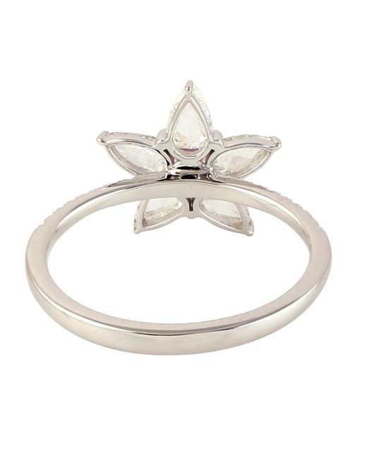 Artisan Pink Diamond & Sapphire Flower Ring