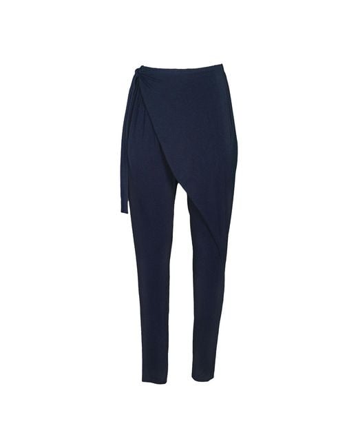 carlton jones Blue Bamboo Wrap Pant