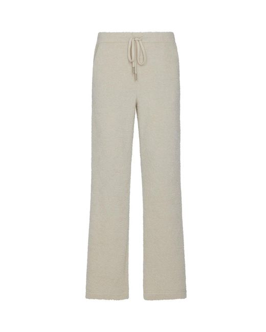 No'design Gray Neutrals Ease Elastic-Waist Ecru Pants